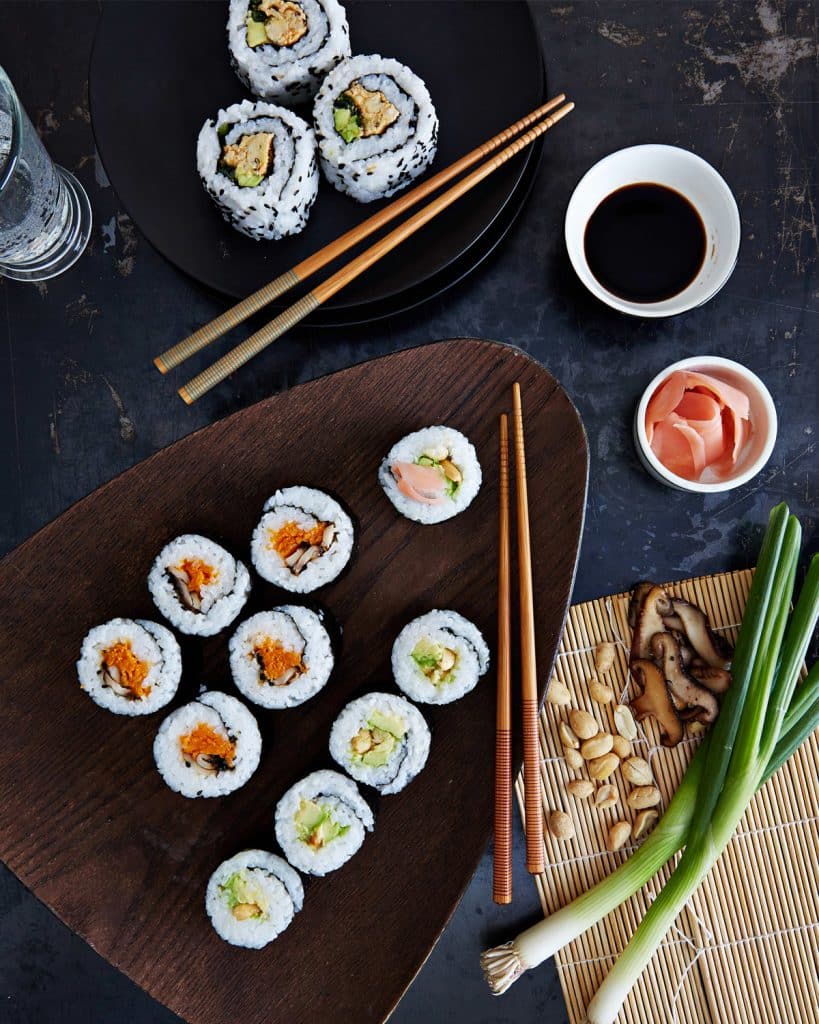 Vegan sushi rolls, everything you need to make them
