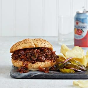 Vegan lentil sloppy joes. Quick, easy, iconic and delicious!