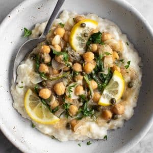 Vegan chickpea piccata recipe