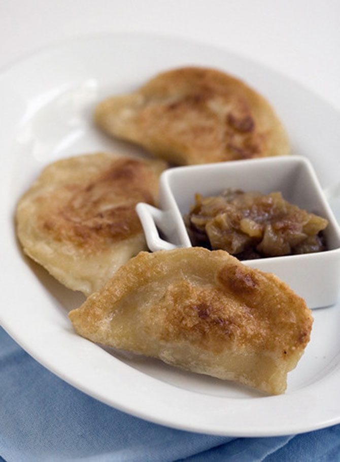 Potato Pierogi With Caramelized Onions – Post Punk Kitchen – Isa Chandra MoskowitzFacebookInstagramTwitterFacebookInstagramTwitter