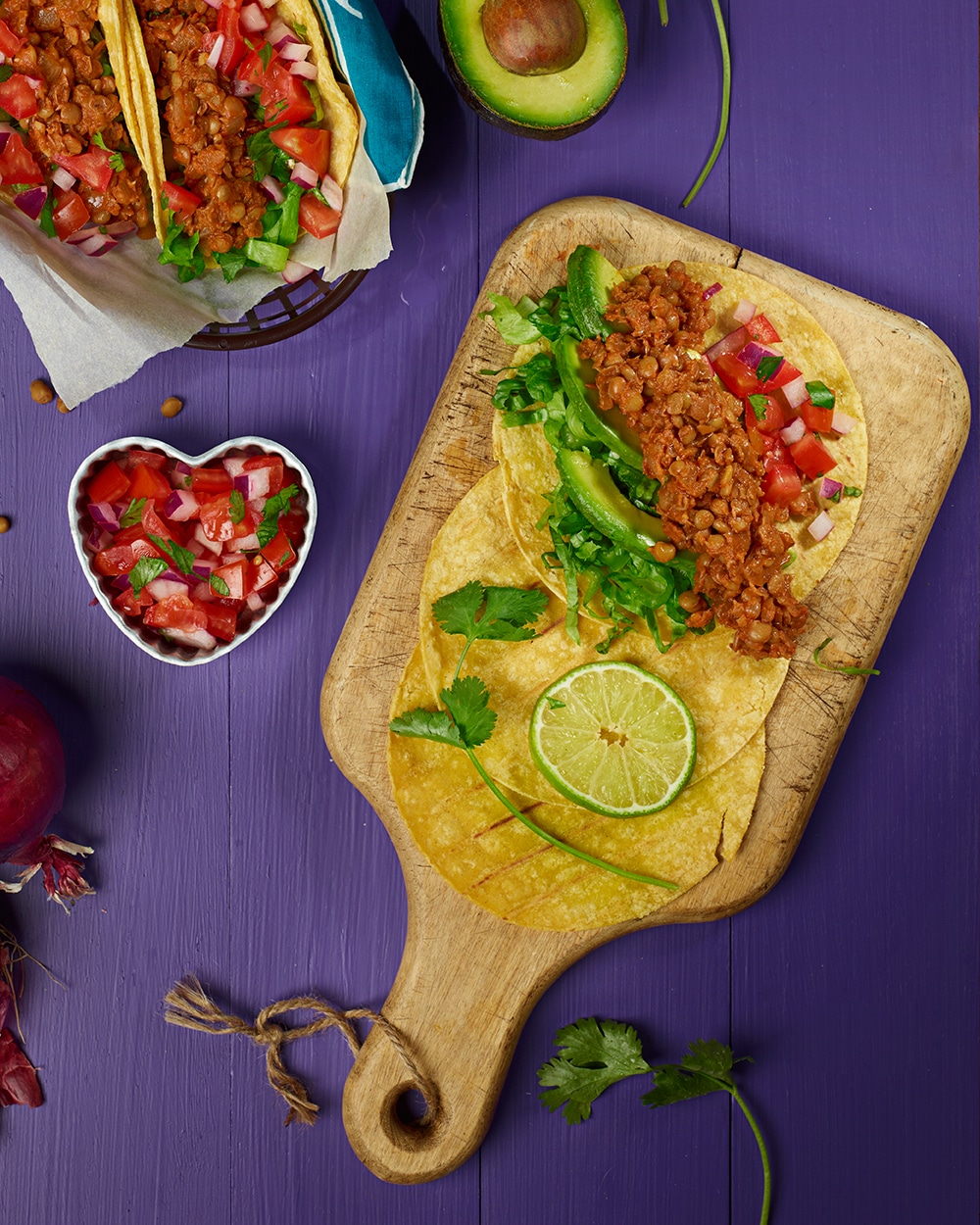 Vegan lentil taco meat, a well loved recipe!