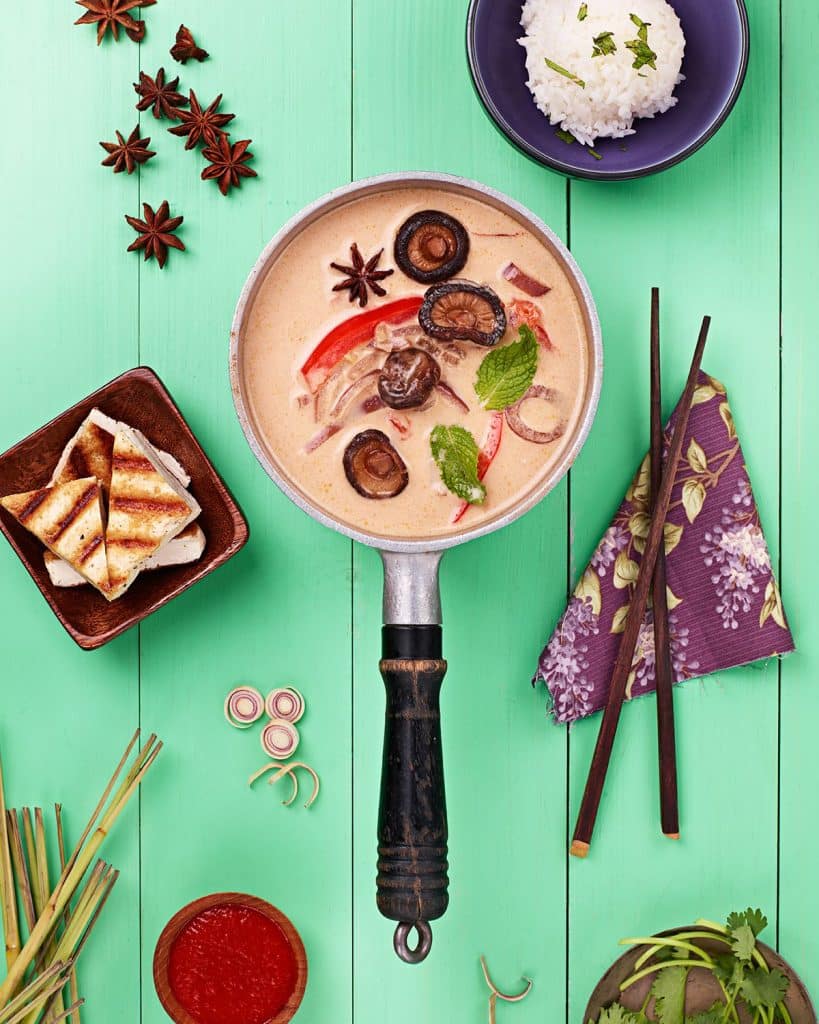 Vegan mushroom hot pot