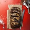 vegan marbled banana bread. the banana bread with the chocolate swirl!