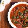 Quick and easy vegan lentil soup with olives and lentils