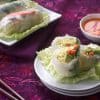 Easy vegan rice paper rolls
