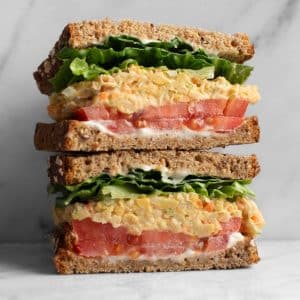 Chickpea salad sandwich aka vegan tuna
