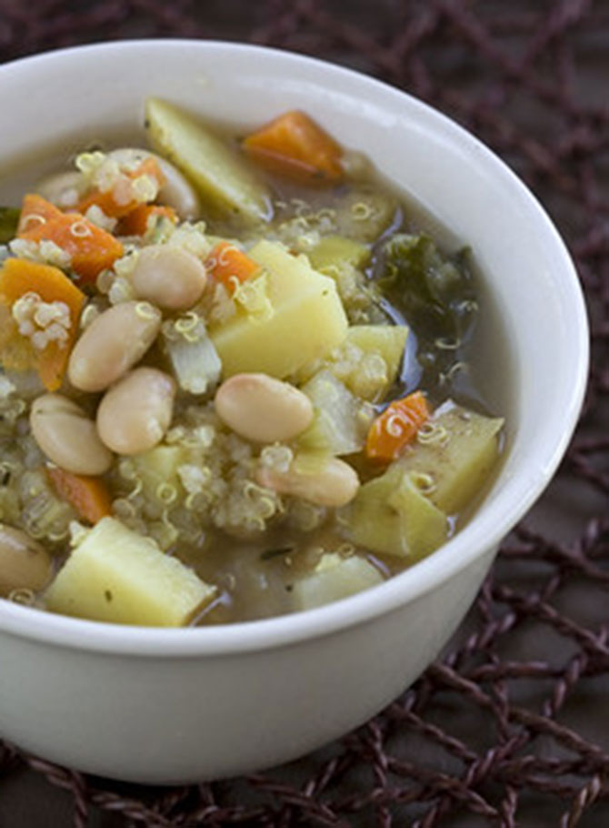 Quinoa, White Bean And Kale Stew – Post Punk Kitchen – Isa Chandra MoskowitzFacebookInstagramTwitterFacebookInstagramTwitter