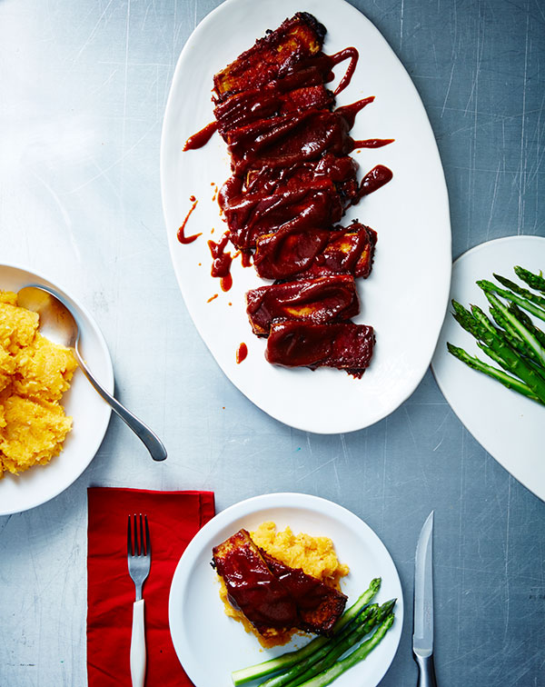 Tofu Short Ribs With Gingery Mashed Root Veggies