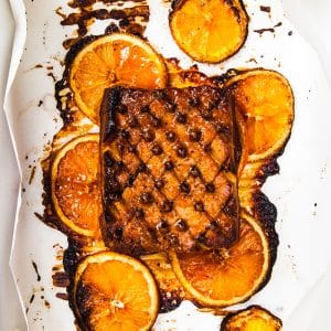 Vegan glazed tofu ham perfect for Easter