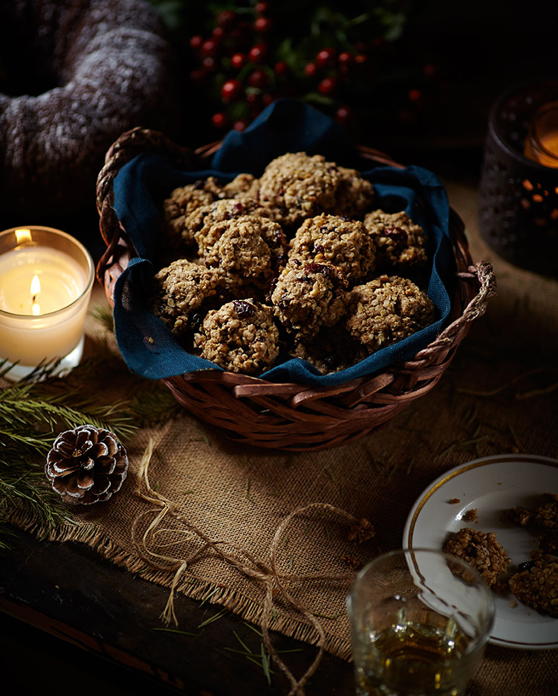 Cranberry Spice Oatmeal Cookies