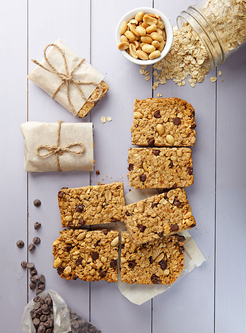 Vegan Chewy Peanut Butter Chocolate Chip Bars