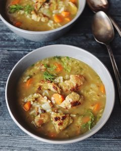 Vegan Chick’n & Rice Soup