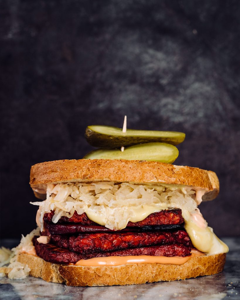 Tempeh Beet Reubens