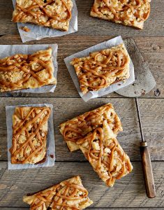 Vegan Apple Peanut Butter Caramel Bars