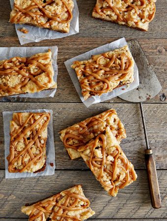 Vegan Apple Peanut Butter Caramel Bars
