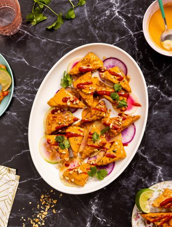 Peanut Lime Tempeh Wingz