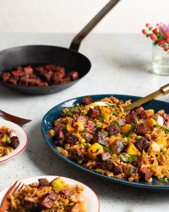 Vegan Mango Pork Fried Rice