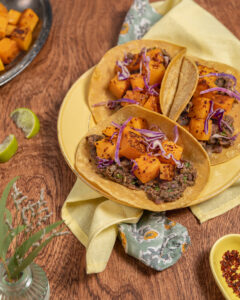 Vegan Butternut & Adzuki Autumn Tacos