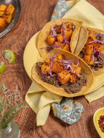 Vegan Butternut & Adzuki Autumn Tacos