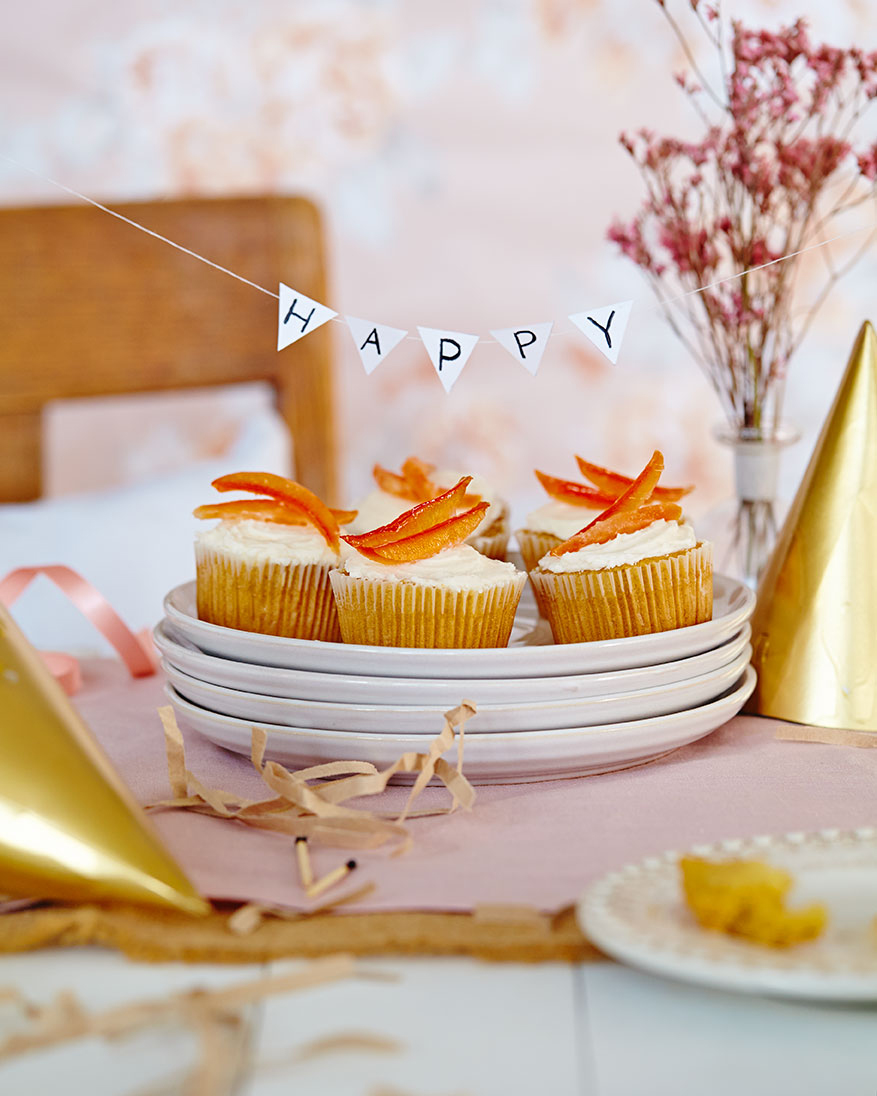 Pink Grapefruit Cupcakes