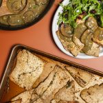 Baked Tofu Turki With Mushroom Gravy