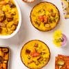 Vegan coconut root vegetable stew with ginger