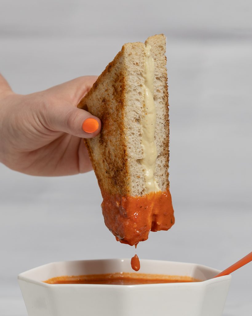 Vegan Grilled Cheese & Tomato Soup