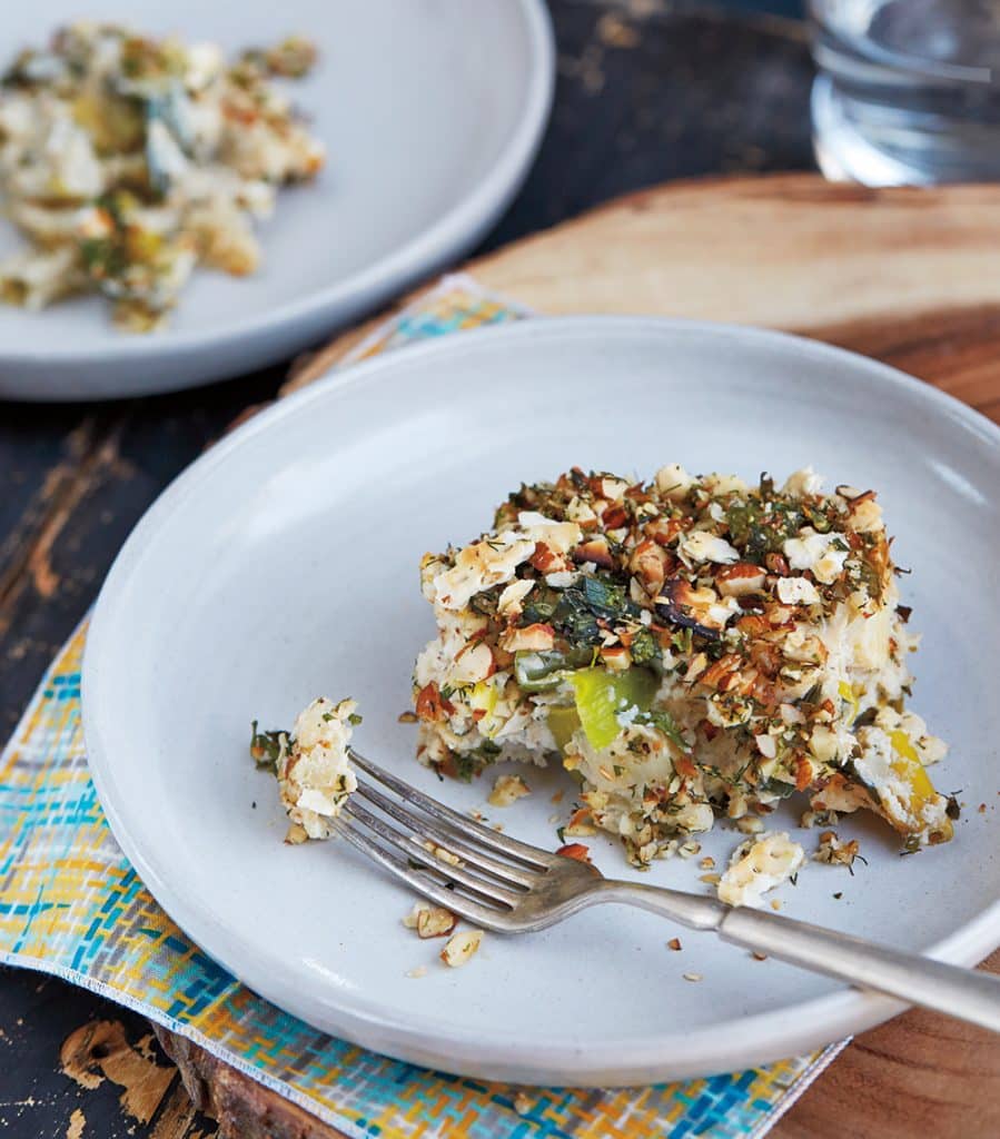 Vegan cauliflower kugel
