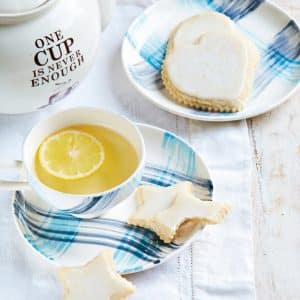 Vegan lemon cutout cookies