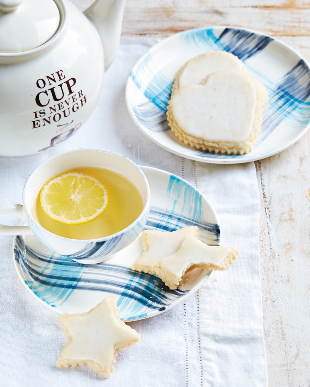 Vegan lemon cutout cookies