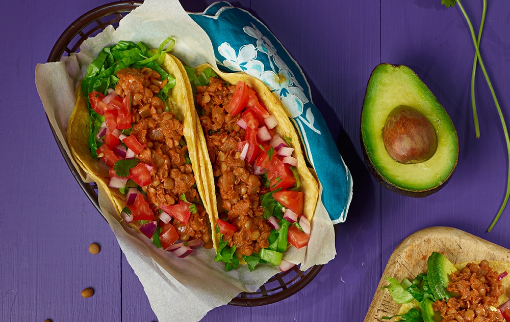 Lentil taco recipe for cinco de mayo