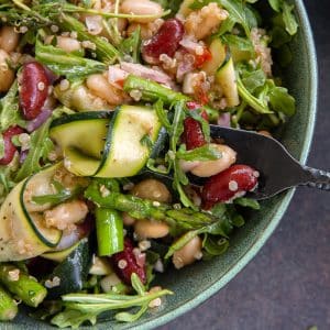 Best Vegan Bean Salad - dense protein bean salad