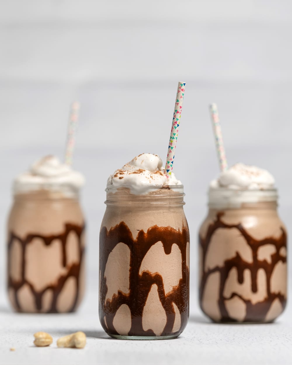 Homemade vegan chocolate milkshakes, no ice cream required, no churn required
