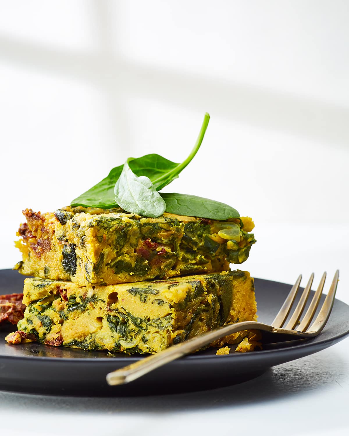 vegan gluten-free chickpea frittata made without soy
