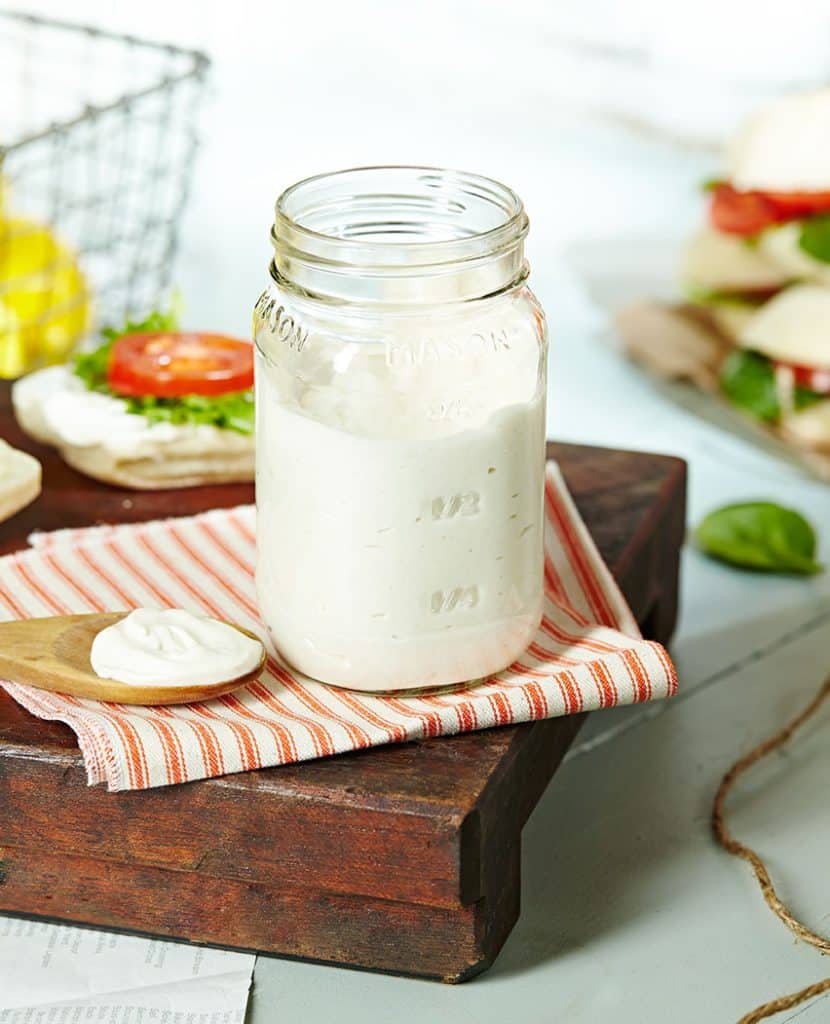 Homemade vegan mayo
