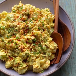 Vegan eggy potato salad recipe