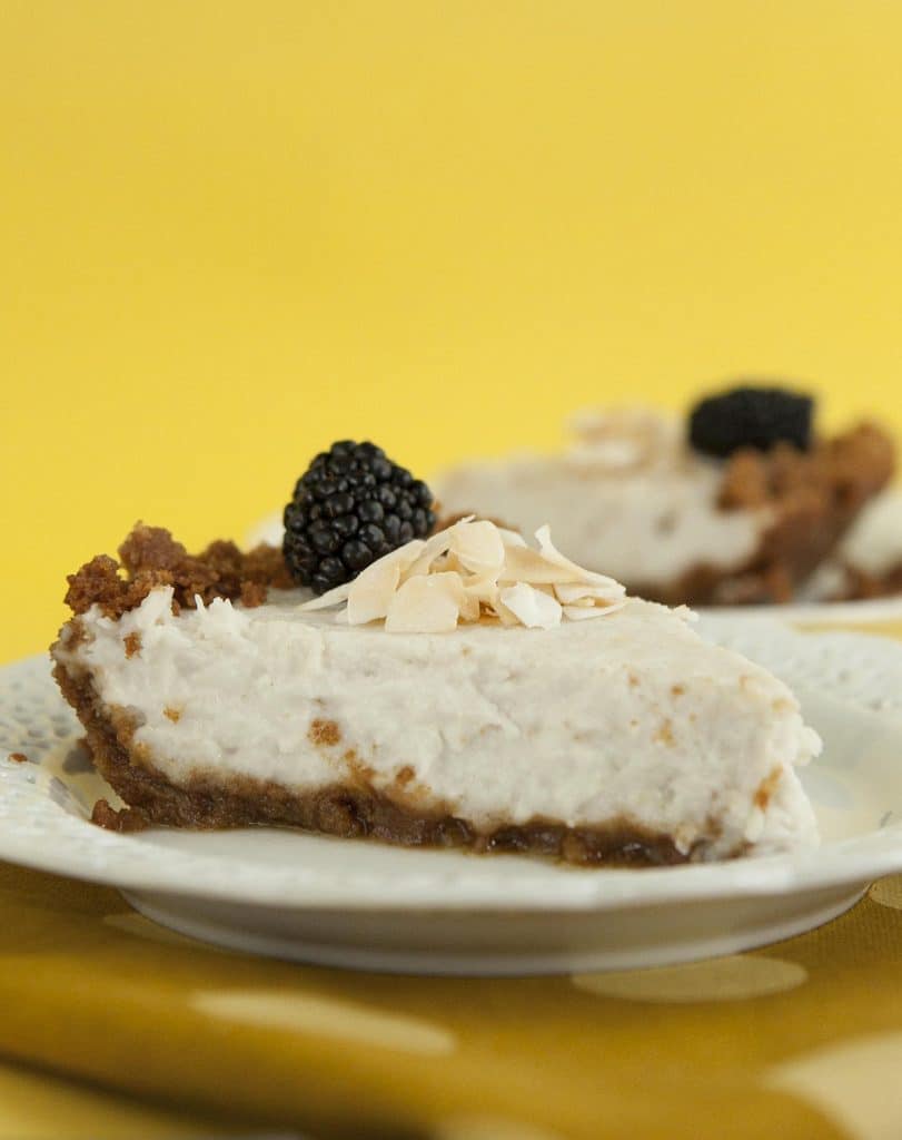 Vegan coconut cream pie slices