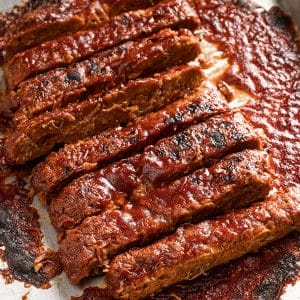 BBQ seitan ribs with jackfruit