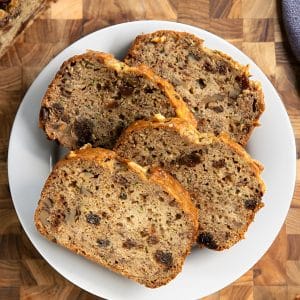 Zucchini banana bread